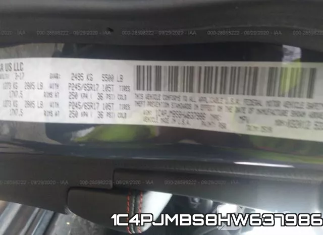 1C4PJMBS8HW637986 фото 10