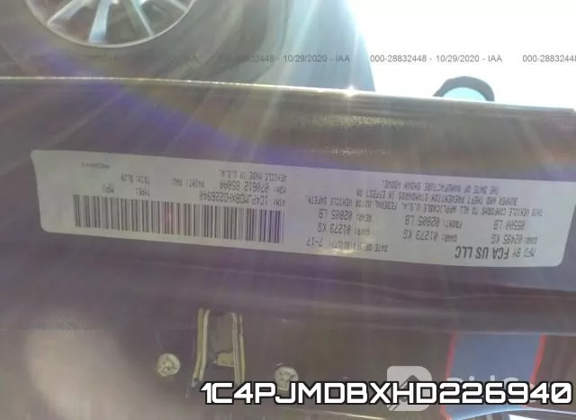 1C4PJMDBXHD226940 фото 10