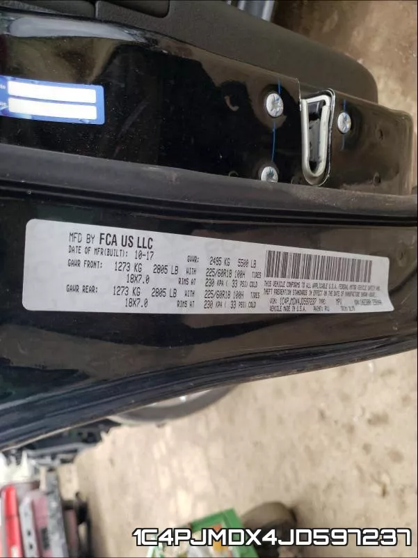 1C4PJMDX4JD597237 фото 2