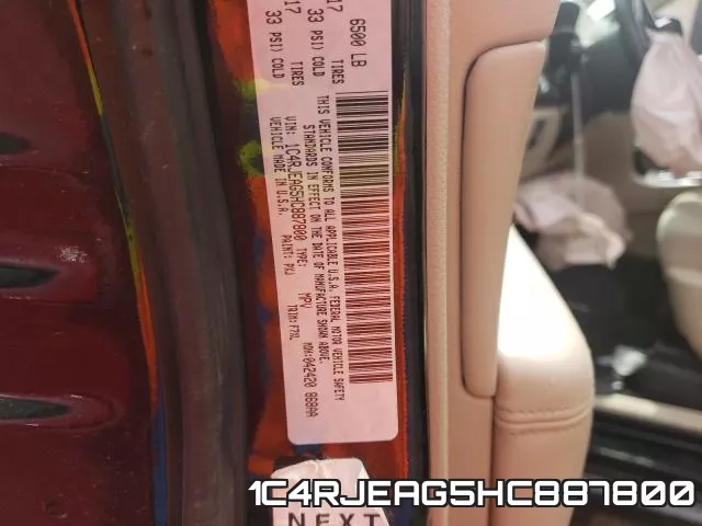 1C4RJEAG5HC887800 фото 2