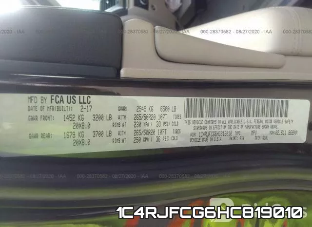1C4RJFCG6HC819010 фото 10
