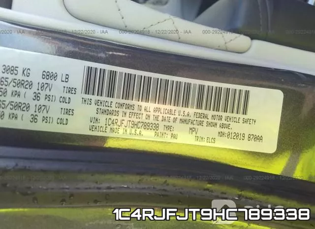1C4RJFJT9HC789338 фото 10