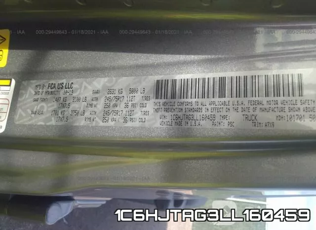 1C6HJTAG3LL160459 фото 9