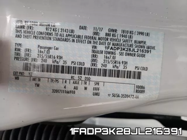 1FADP3K28JL216391 фото 2