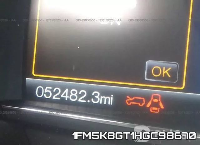 1FM5K8GT1HGC98670 фото 7