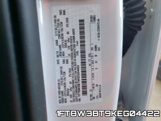1FT8W3BT9KEG04422 фото 2