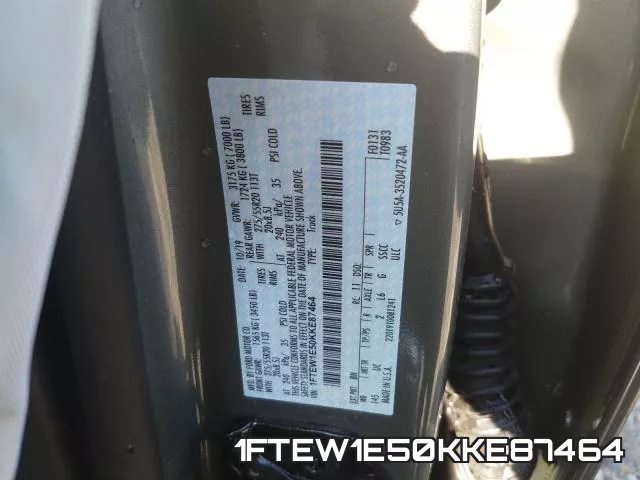 1FTEW1E50KKE87464 фото 2