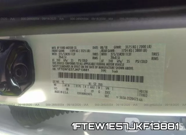 1FTEW1E57JKF13881 фото 10