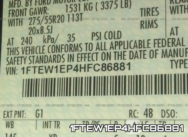 1FTEW1EP4HFC86881 фото 10