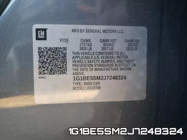 1G1BE5SM2J7248324 фото 2