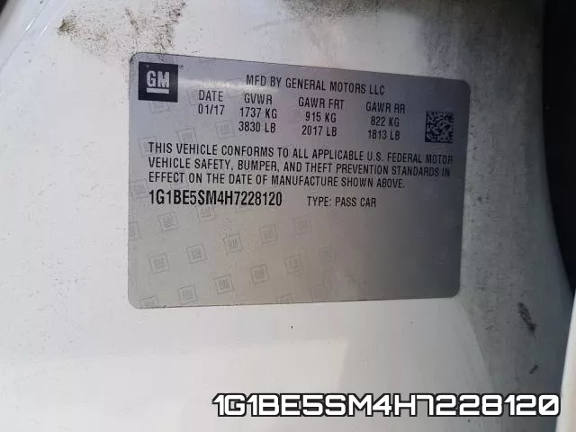 1G1BE5SM4H7228120 фото 2