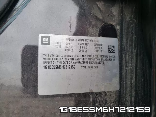 1G1BE5SM6H7212159 фото 2