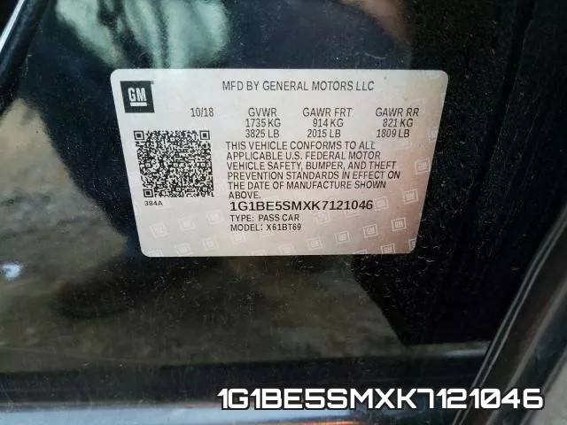 1G1BE5SMXK7121046 фото 2