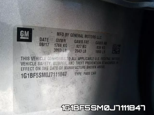 1G1BF5SM0J7111847 фото 2
