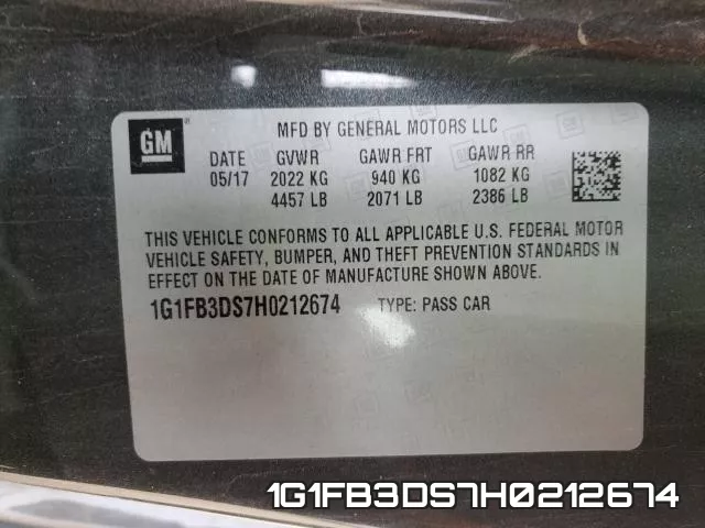 1G1FB3DS7H0212674 фото 2