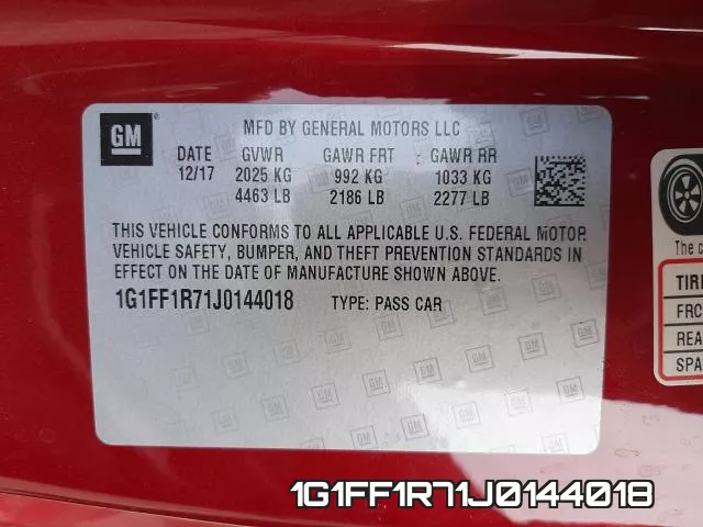 1G1FF1R71J0144018 фото 2