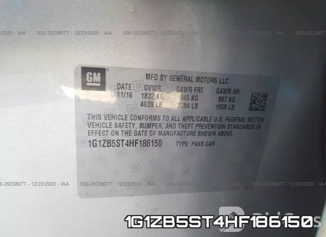 1G1ZB5ST4HF186150 фото 10