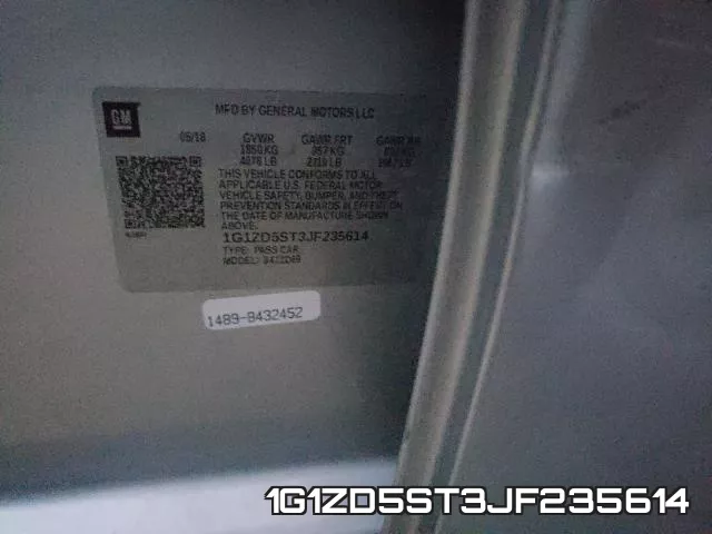 1G1ZD5ST3JF235614 фото 2