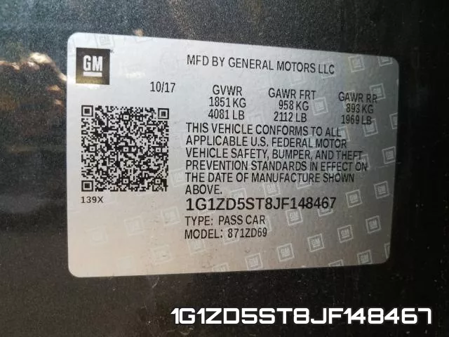 1G1ZD5ST8JF148467 фото 2
