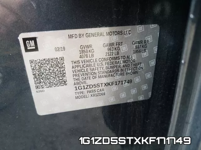 1G1ZD5STXKF171749 фото 2
