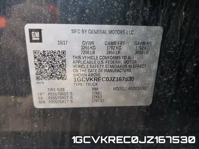 1GCVKREC0JZ167530 фото 2