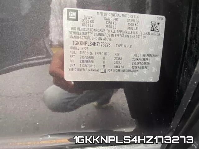 1GKKNPLS4HZ173273 фото 2