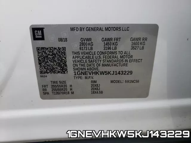 1GNEVHKW5KJ143229 фото 2