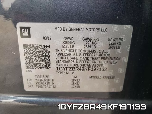1GYFZBR49KF197133 фото 2