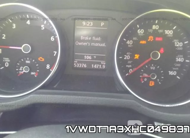 1VWDT7A3XHC049837 фото 8
