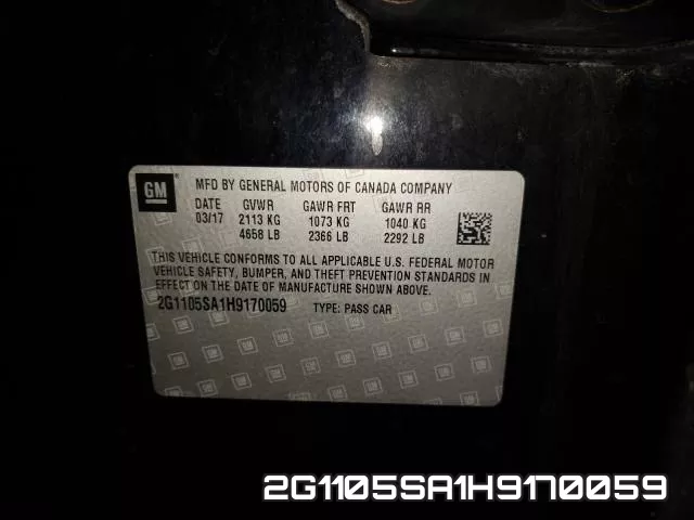 2G1105SA1H9170059 фото 2