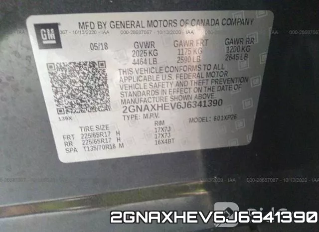 2GNAXHEV6J6341390 фото 10