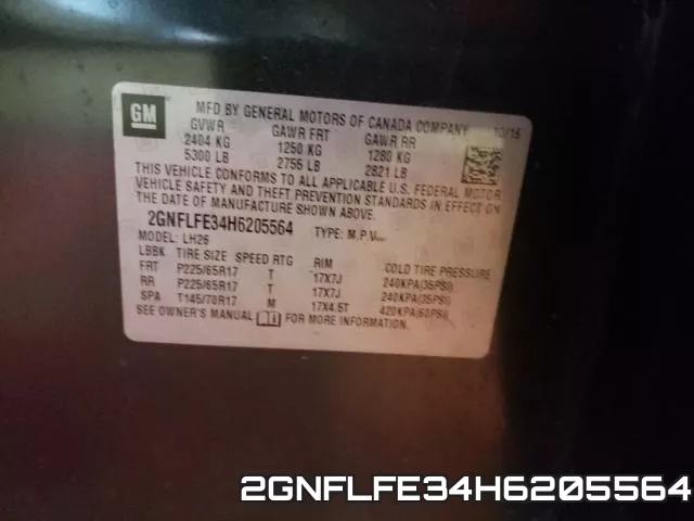 2GNFLFE34H6205564 фото 2