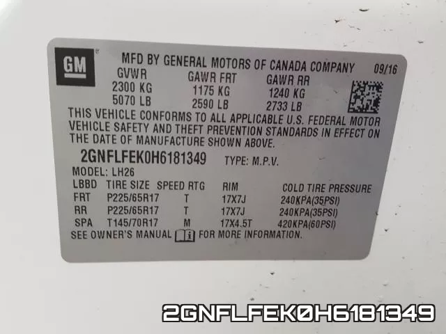 2GNFLFEK0H6181349 фото 2