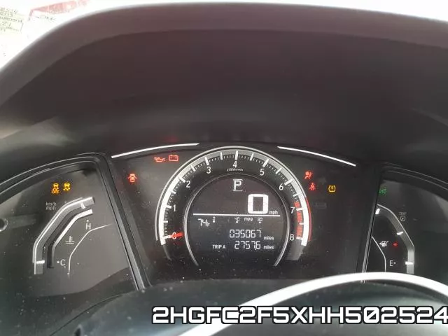 2HGFC2F5XHH502524 фото 9