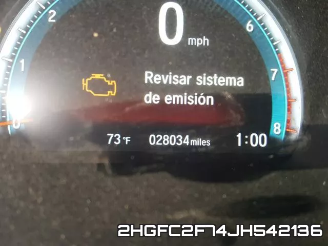 2HGFC2F74JH542136 фото 8