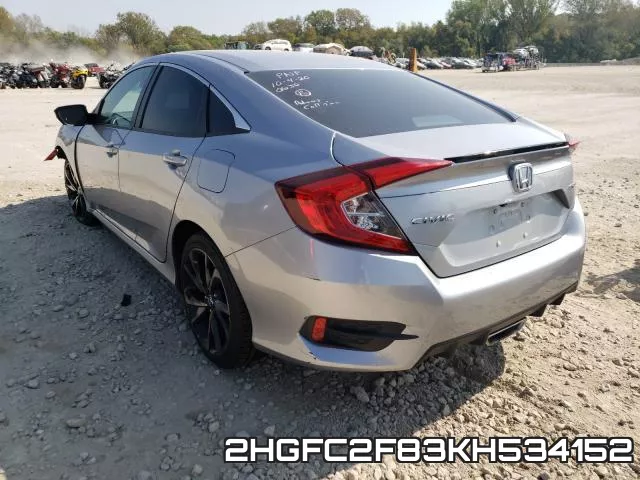 2HGFC2F83KH534152 фото 4