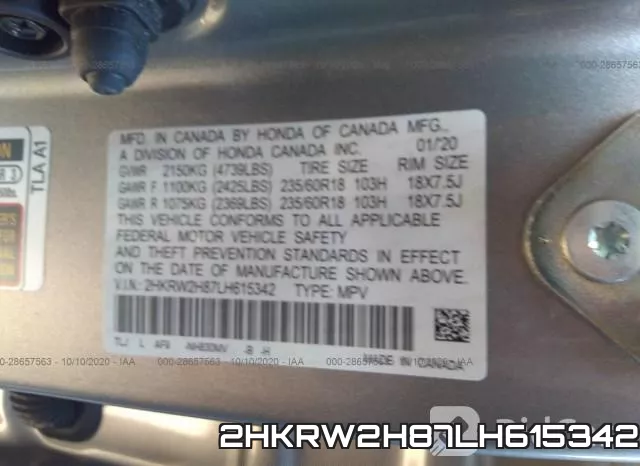2HKRW2H87LH615342 фото 10