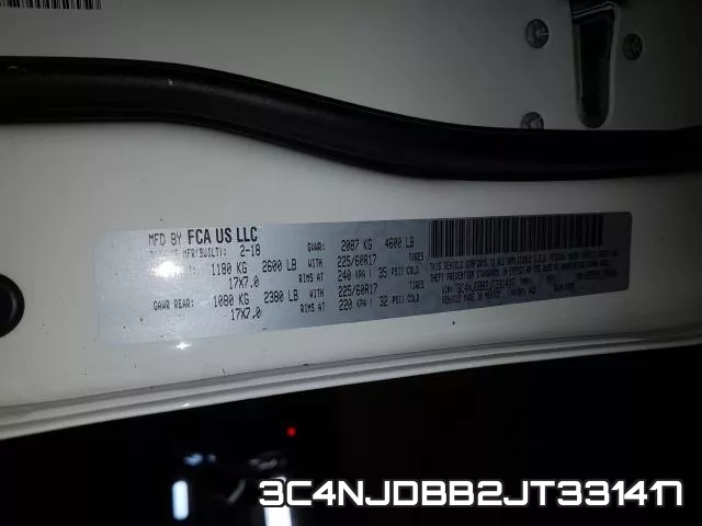 3C4NJDBB2JT331417 фото 2