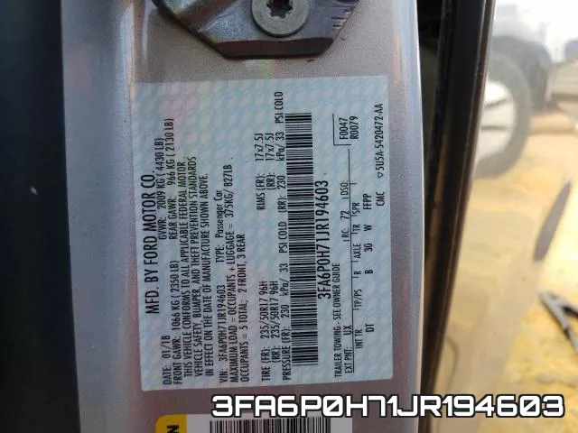 3FA6P0H71JR194603 фото 2