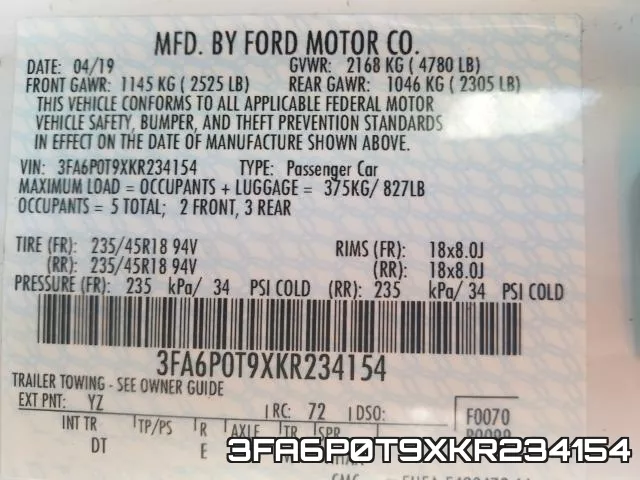 3FA6P0T9XKR234154 фото 2