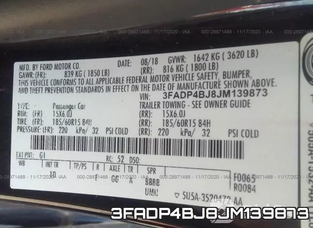 3FADP4BJ8JM139873 фото 9