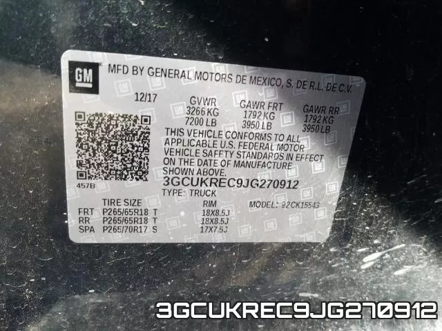 3GCUKREC9JG270912 фото 2