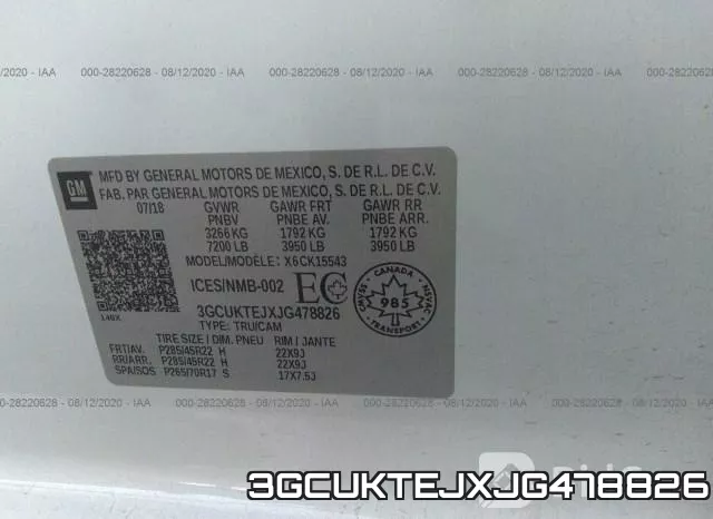 3GCUKTEJXJG478826 фото 9