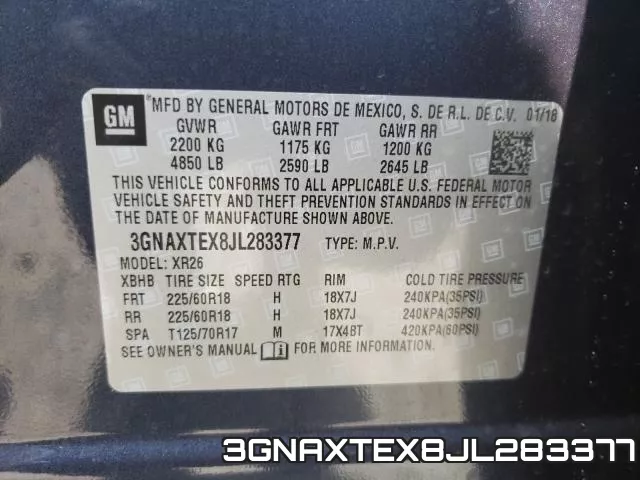 3GNAXTEX8JL283377 фото 2