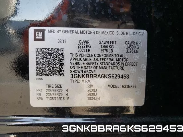 3GNKBBRA6KS629453 фото 2