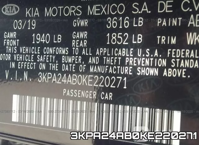 3KPA24AB0KE220271 фото 10