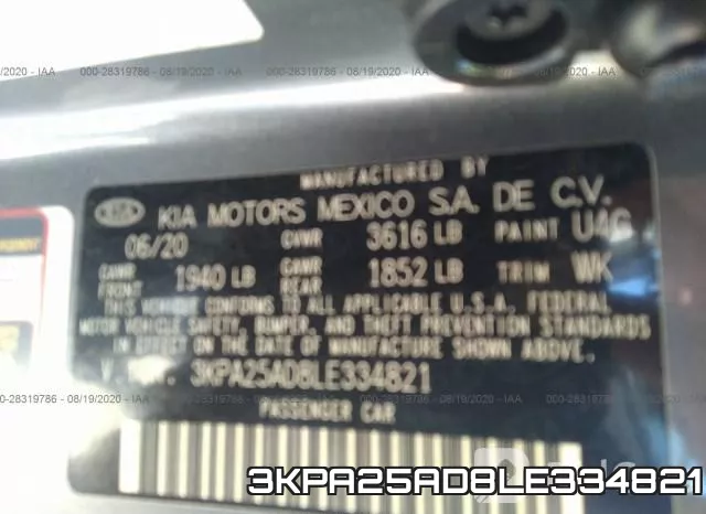 3KPA25AD8LE334821 фото 9