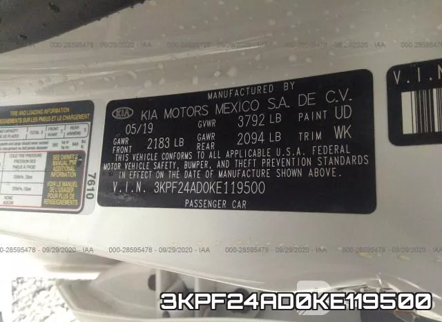 3KPF24AD0KE119500 фото 10