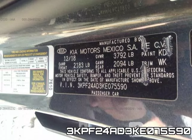 3KPF24AD3KE075590 фото 10