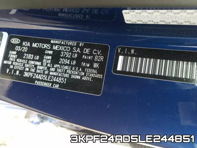 3KPF24AD5LE244851 фото 2